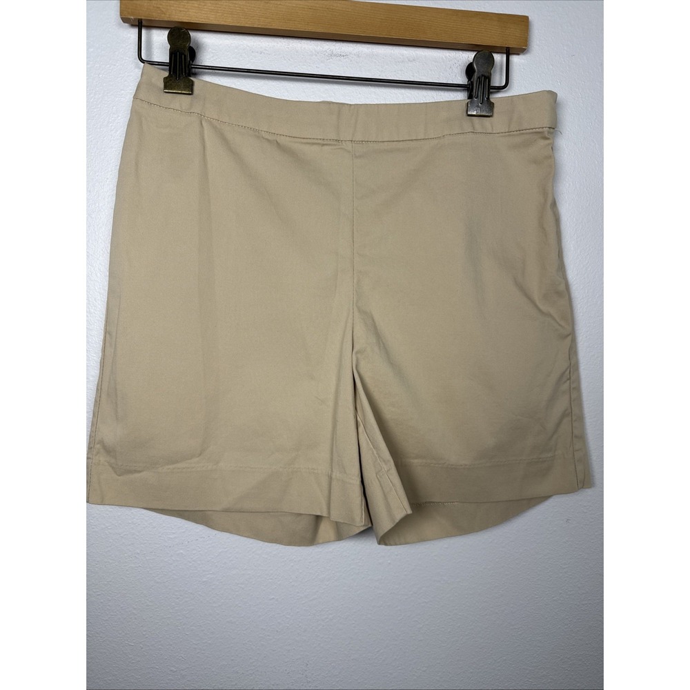 Boston Proper Comfortable Tailored Shirts Women's Side‎ Zipper Beige Tan Size 4